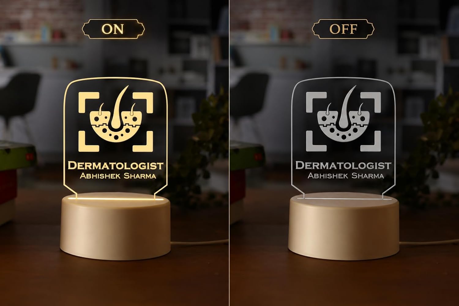 Personalized Doctor LED Table Lamp