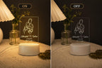 Personalized Couple Name & Date LED Night Lamp
