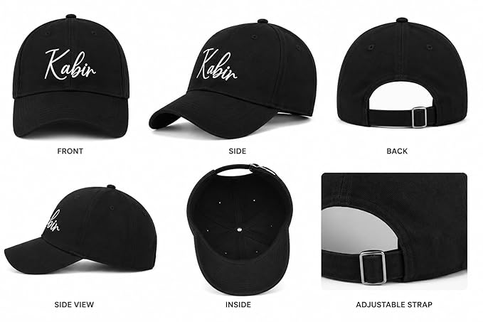 Personalised Cotton Cap – Free Size
