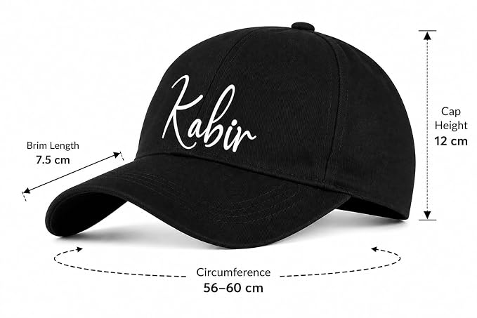 Personalised Cotton Cap – Free Size