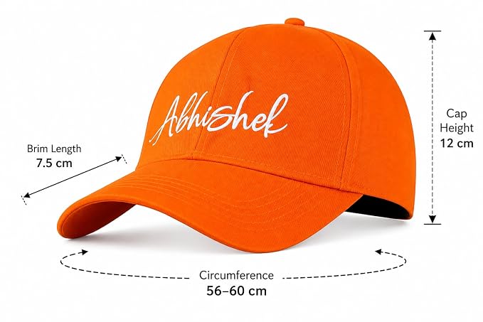 Personalised Cotton Cap – Free Size