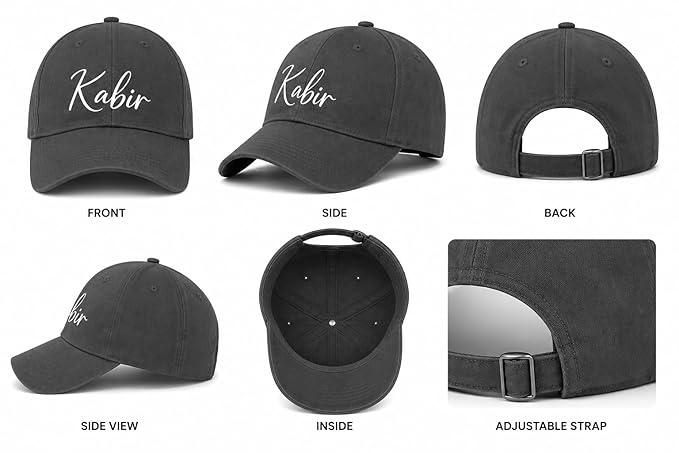Personalised Cotton Cap – Free Size
