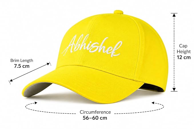 Personalised Cotton Cap – Free Size