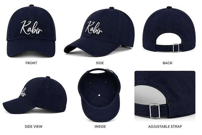 Personalised Cotton Cap – Free Size