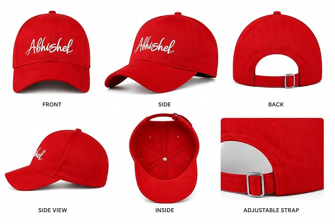 Personalised Cotton Cap – Free Size