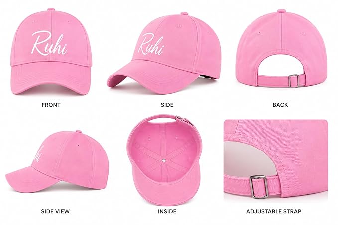 Personalised Cotton Cap – Free Size