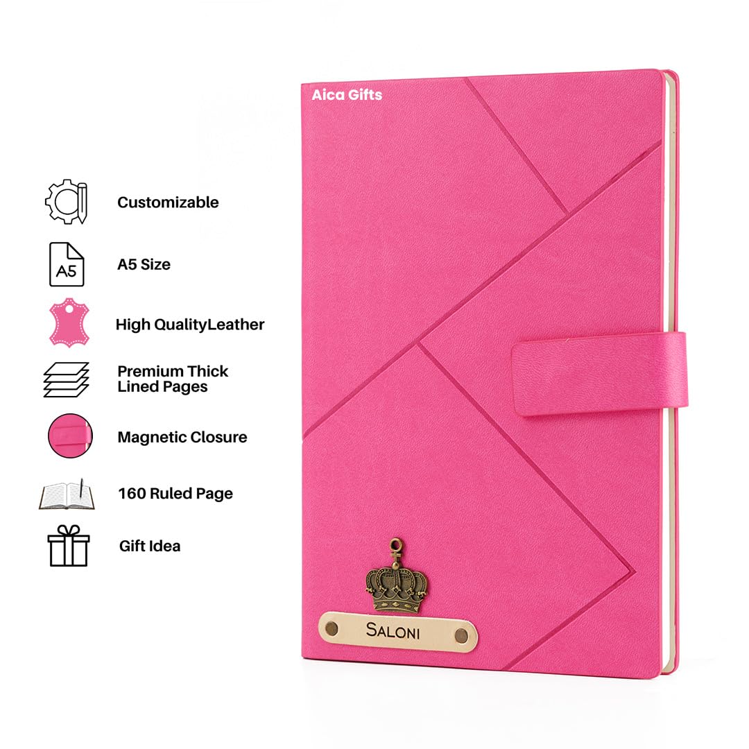Personalized Self Design Diary - A5 Size 160 Pages