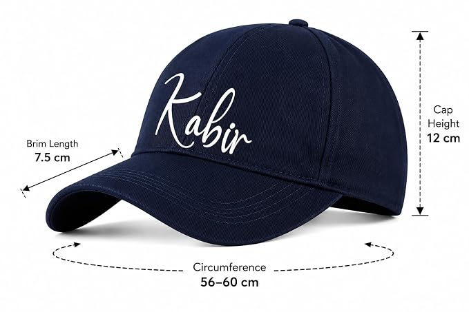 Personalised Cotton Cap – Free Size
