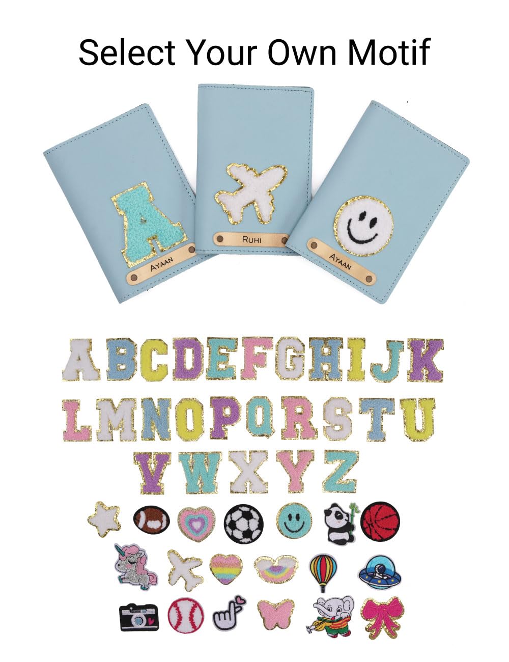Personalized Patch Passport Cover
