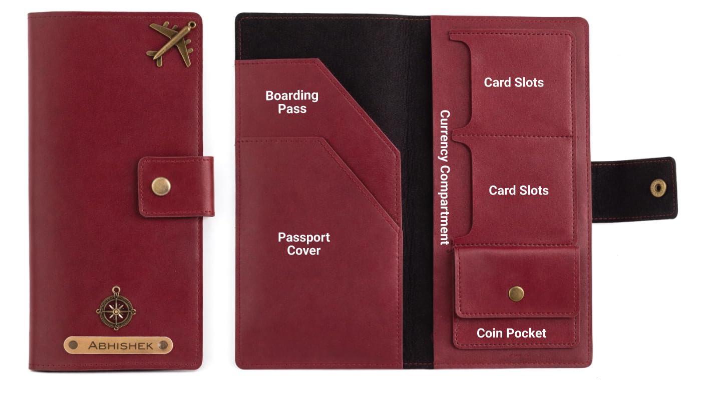 Personalized Long Passport Wallet All