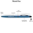 AICA Gifts Personalized Pens with Name Engraved (Black) Roller Ball Pen