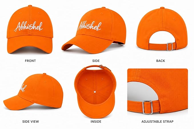 Personalised Cotton Cap – Free Size
