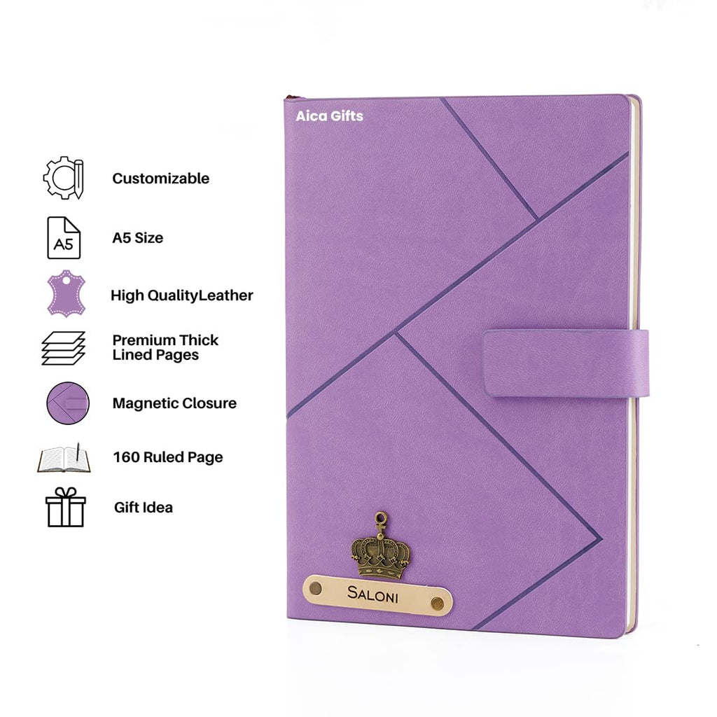 Personalized Self Design Diary - A5 Size 160 Pages