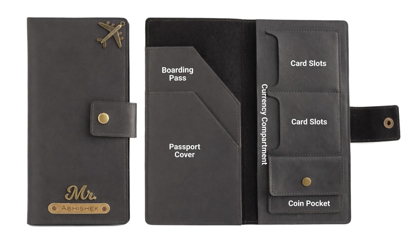 Personalized Long Passport Wallet All