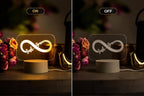 Personalized Couple Name Infinity LED Night Table Lamp