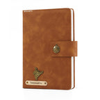 Personalized Name Leather Magnetic Diary A5 Size 200 Pages