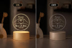 Personalized Couple Name & Date LED Night Lamp