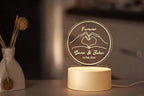 Personalized Couple Name & Date LED Night Lamp