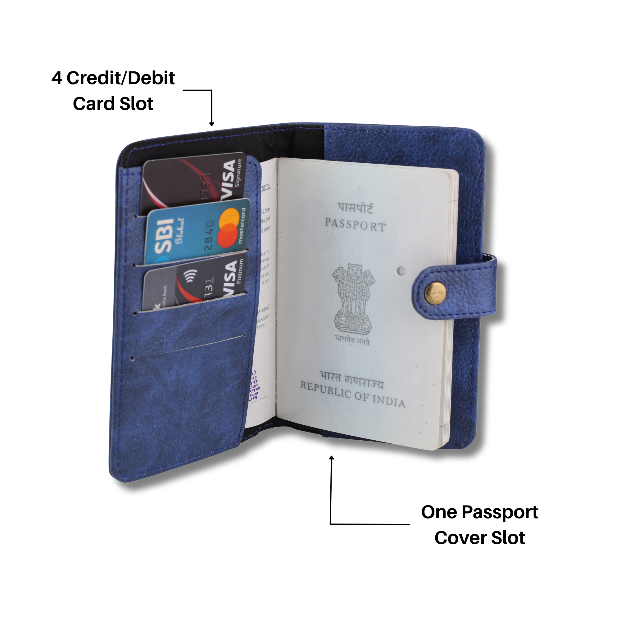 Personalised Passport Cover (RoyalBlue)