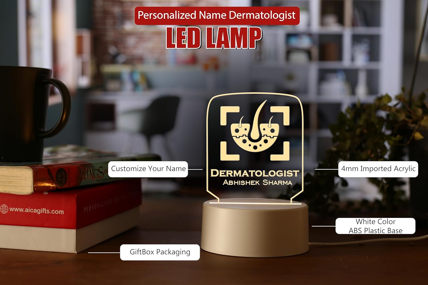 Personalized Doctor LED Table Lamp