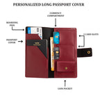 Personalized Long Passport Wallet All