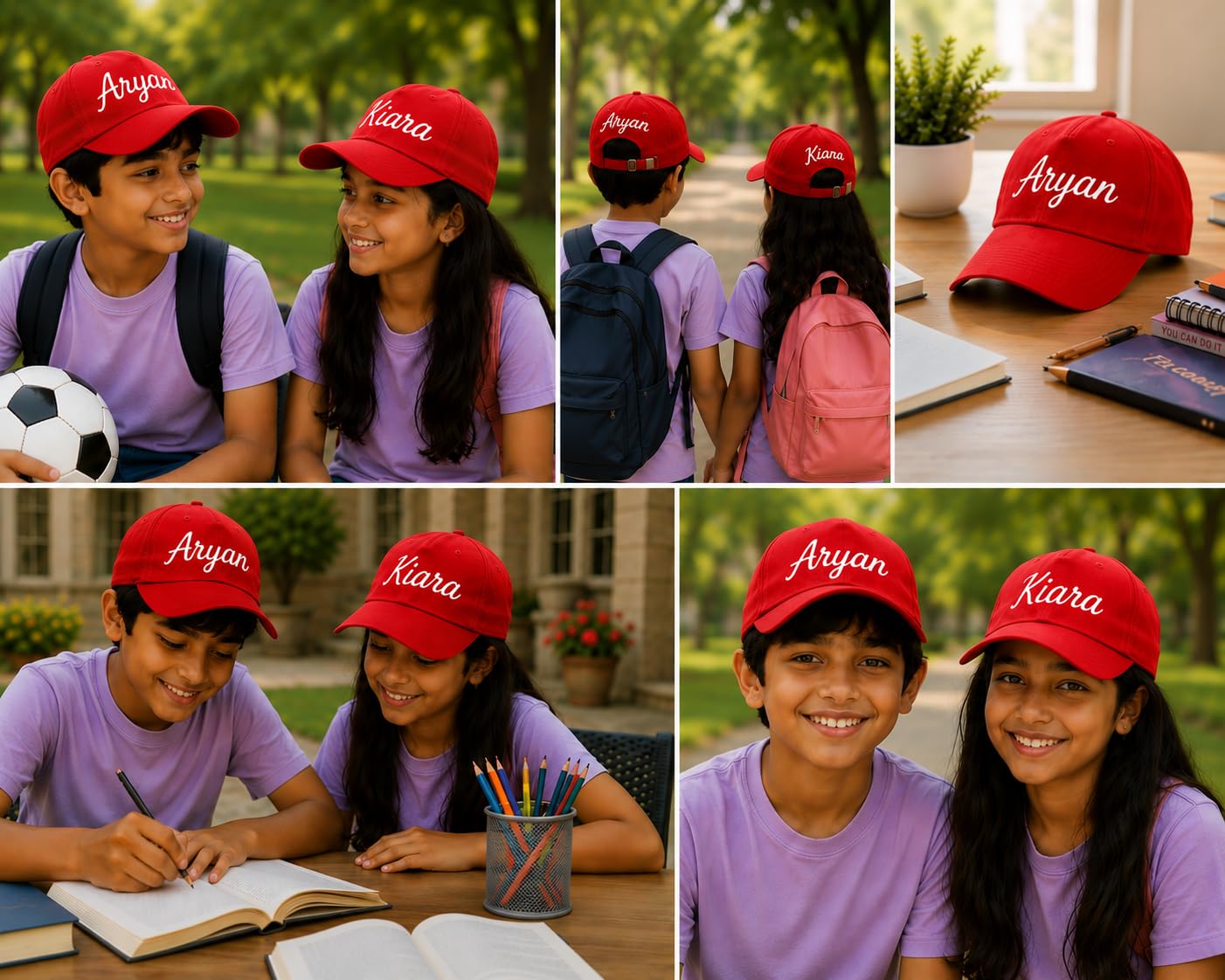 AICA Personalised Name Flex Cap for Kids | Free Size