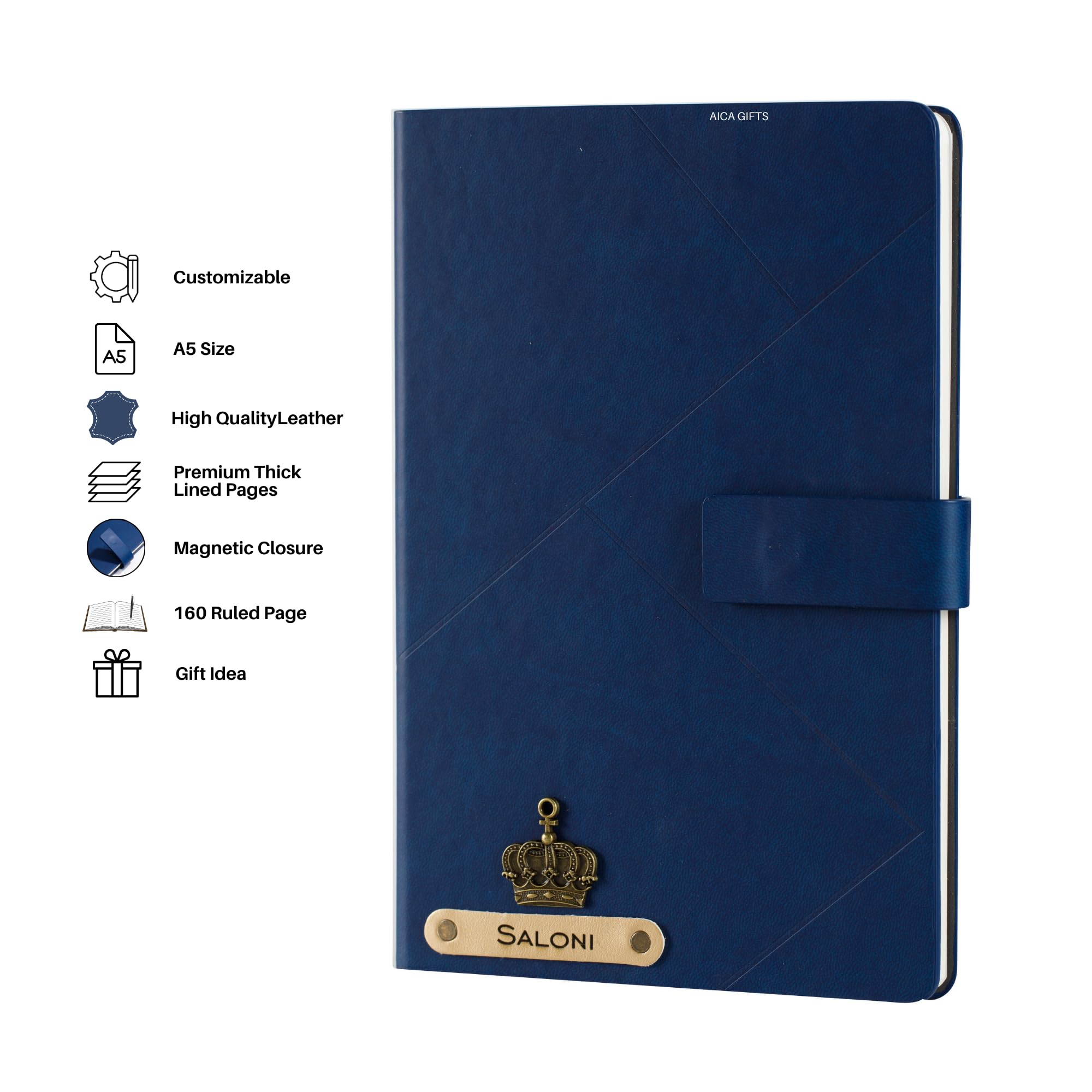 Personalized Self Design Diary - A5 Size 160 Pages