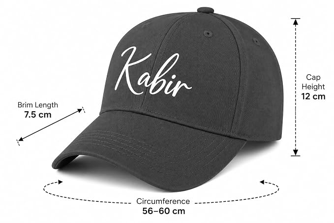 Personalised Cotton Cap – Free Size