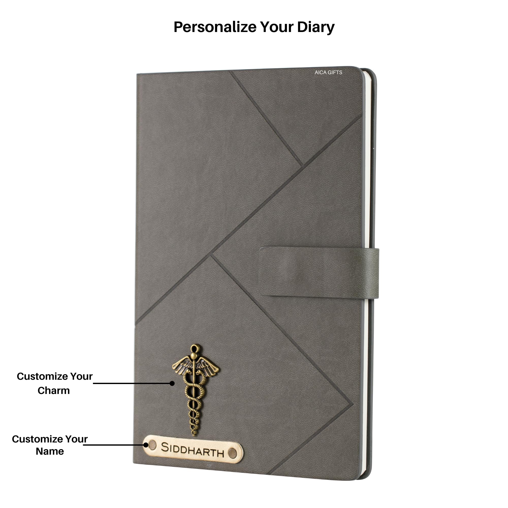 Personalized Self Design Diary - A5 Size 160 Pages