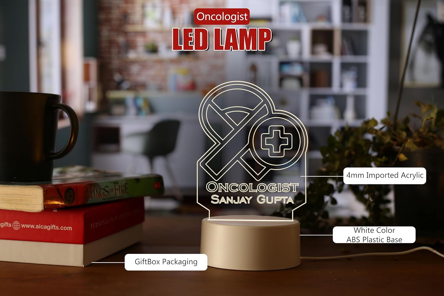 Personalized Doctor LED Table Lamp