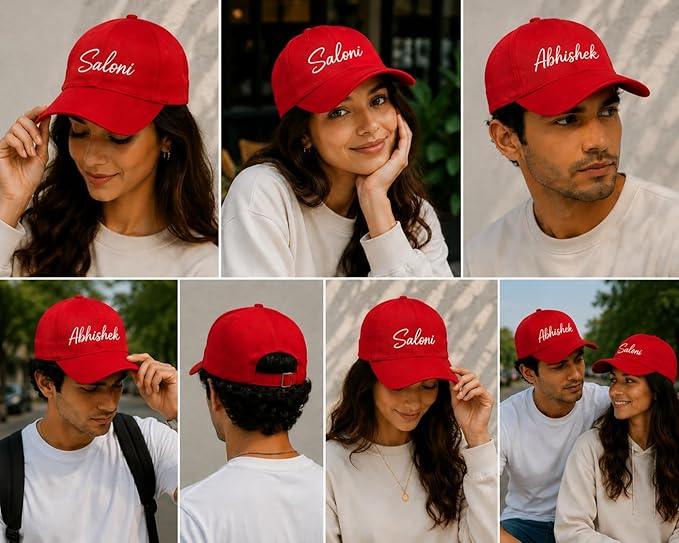 Personalised Cotton Cap – Free Size