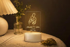Personalized Couple Name & Date LED Night Lamp