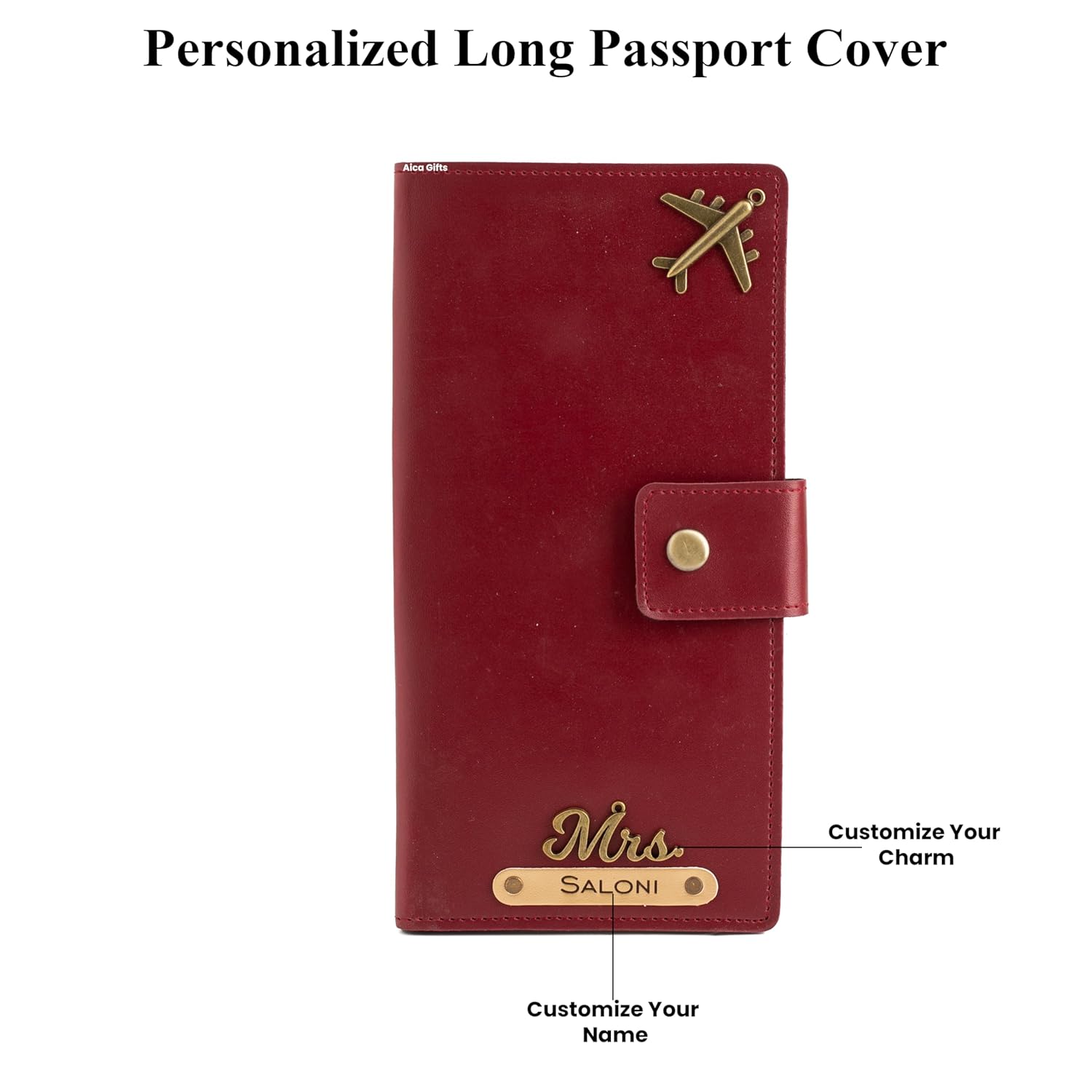 Personalized Long Passport Wallet All