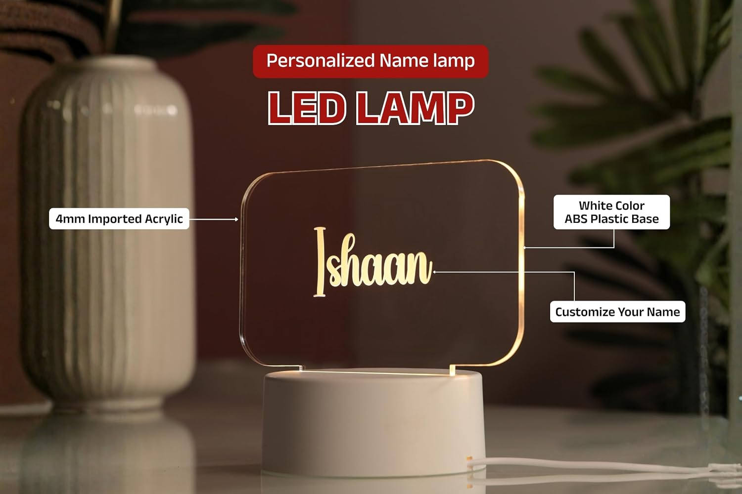 Personalized LED Name Lamp