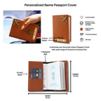 AICA Personalised Name & Charm Womens Leather Gift Set | Gifts for Women (Dark Brown)