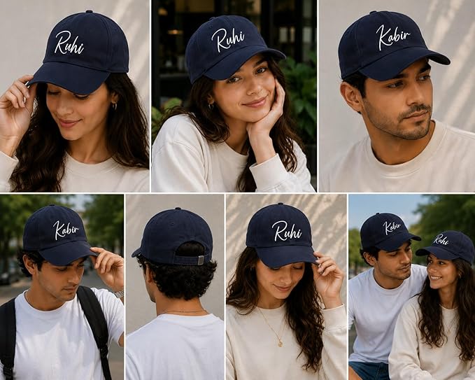Personalised Cotton Cap – Free Size