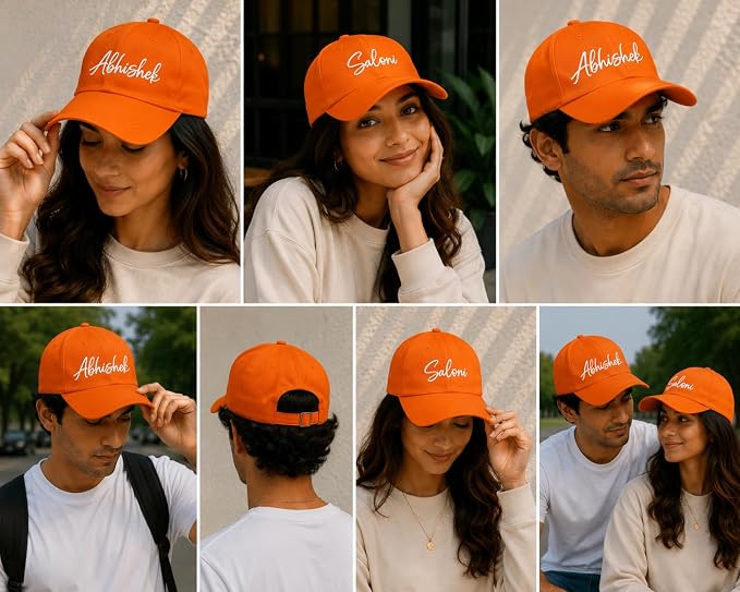 Personalised Cotton Cap – Free Size