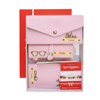 AICA Personalized Leather Womens Rakhi Combo (Wine)