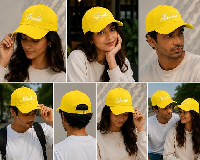 Personalised Cotton Cap – Free Size
