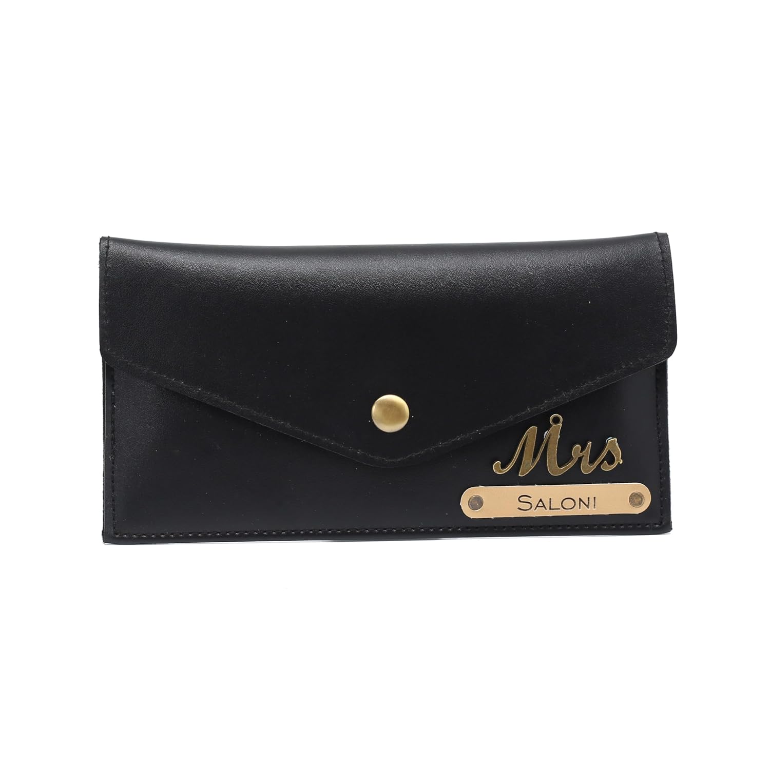 AICA Personalised Name & Charm Leather Wallet Gift for Women