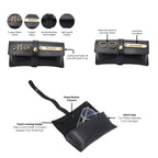 AICA Personalised Name & Charm Womens Leather Gift Set | Gifts for Women (Dark Brown)