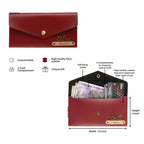 AICA Personalized Leather Womens Rakhi Combo (Wine)