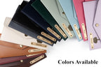 AICA Personalised Name & Charm Leather Wallet Gift for Women