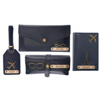 AICA Personalised Name & Charm Womens Leather Gift Set | Gifts for Women (Dark Brown)