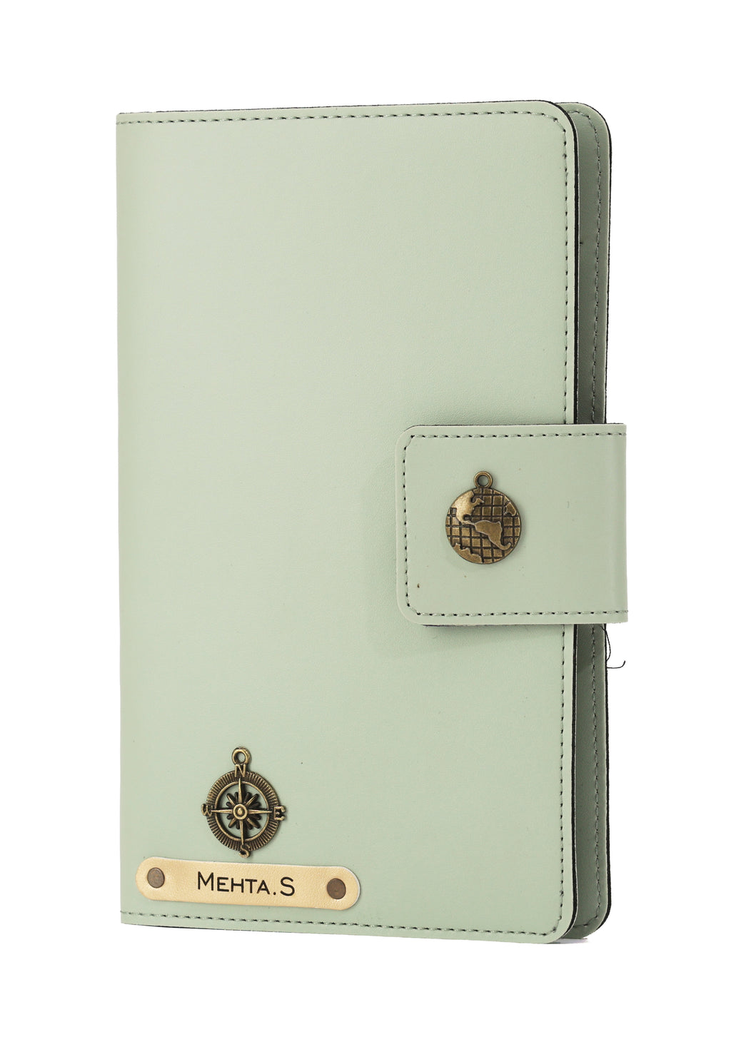 Personalized Family Passport Cover - MintGreen