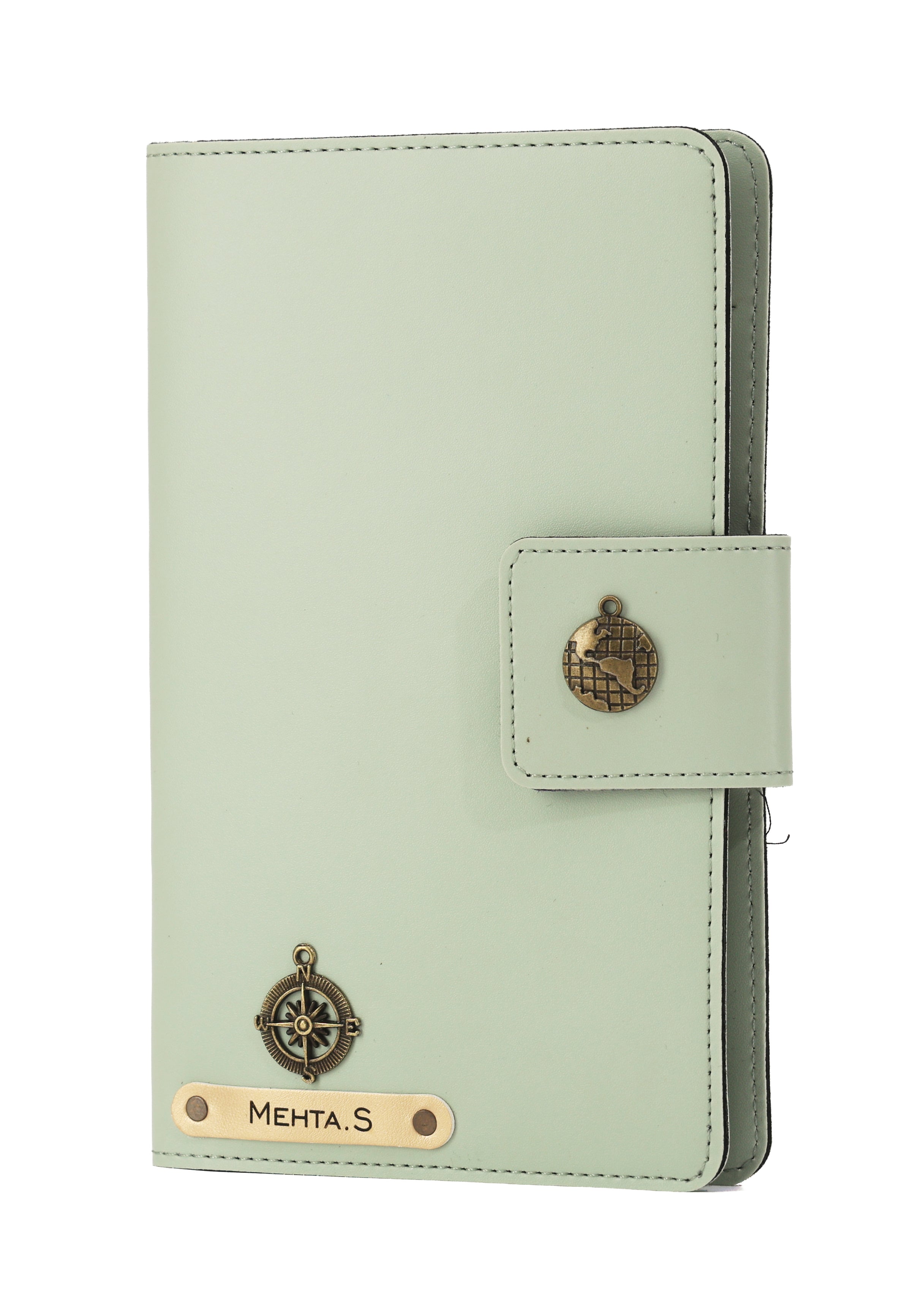 Personalized Family Passport Cover - MintGreen