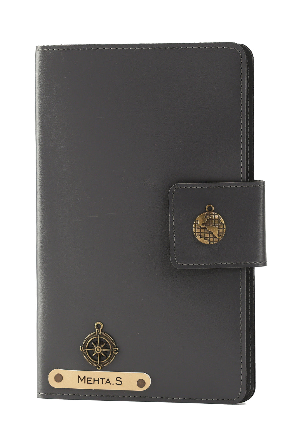Personalized Family Passport Cover - Grey