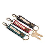 AICA Personalized Name, Color & Charm Leather Keychain – Pack of 3