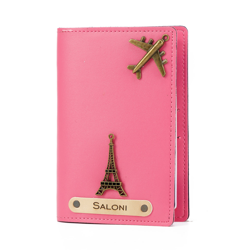 Personalised Name Passport Cover (DarkPink)