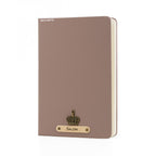 Personalized Name Leather Diary -A5 Size, 180 Ruled Pages (Light Brown)
